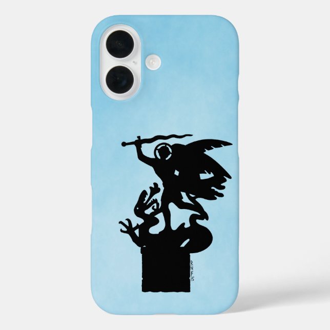Saint Michael and Dragon Case-Mate iPhone Case (Back)