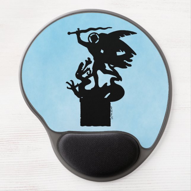 Saint Michael and Dragon Gel Mouse Pad (Front)