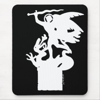 Saint Michael and Dragon (in White) Mouse Pad
