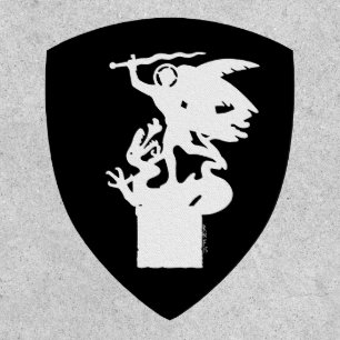 Saint Michael and Dragon (in White) Patch