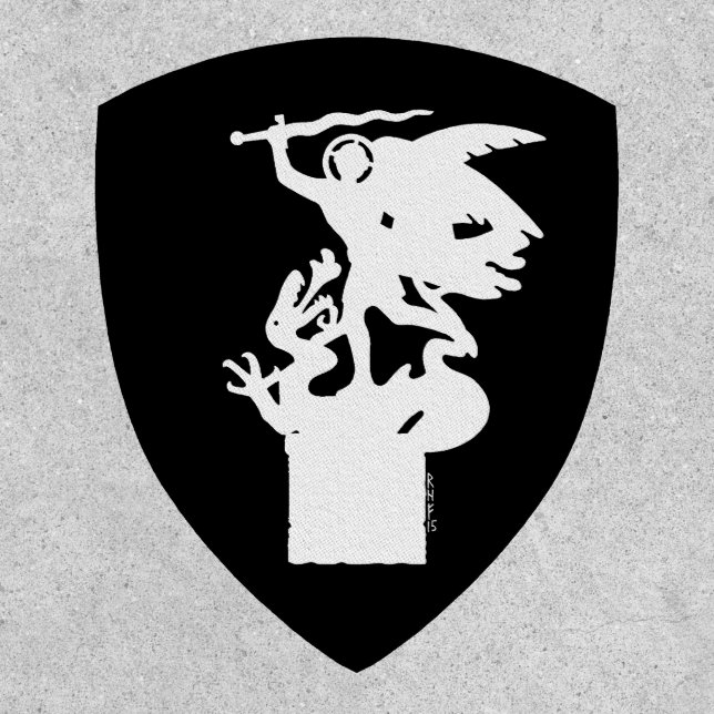 Saint Michael and Dragon (in White) Patch (Front)