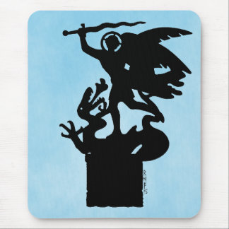 Saint Michael and Dragon Mouse Pad