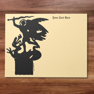 Saint Michael and Dragon Notepad