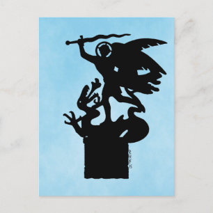 Saint Michael and Dragon Postcard