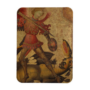 Saint Michael and the Dragon Magnet