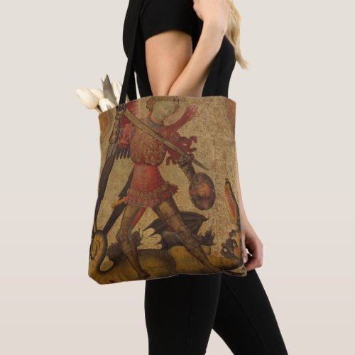 Saint Michael and the Dragon Tote Bag