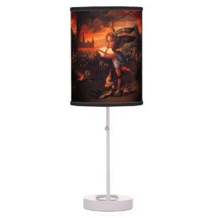 Saint Michael Angel Table Lamp