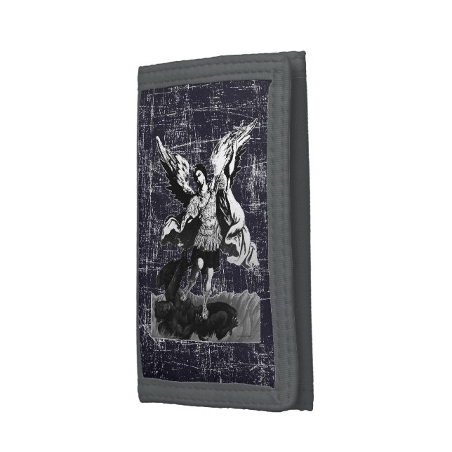 Saint Michael Archangel 1 Trifold Wallet (Side)