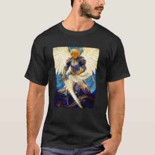 Saint Michael Archangel  Catholic Christian Women  T-Shirt