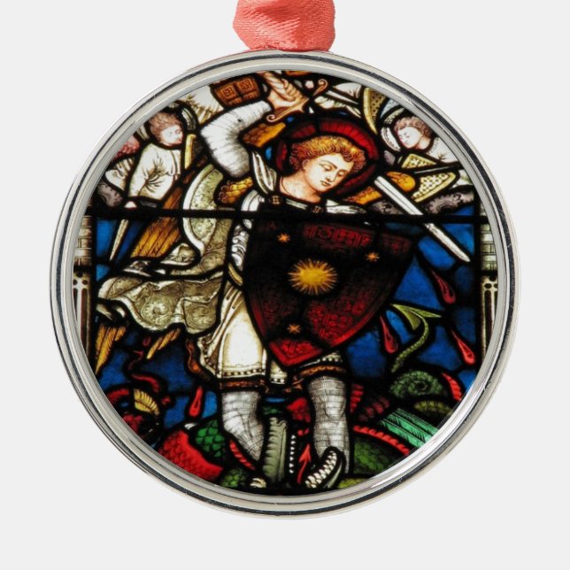 SAINT MICHAEL ARCHANGEL METAL ORNAMENT (Front)