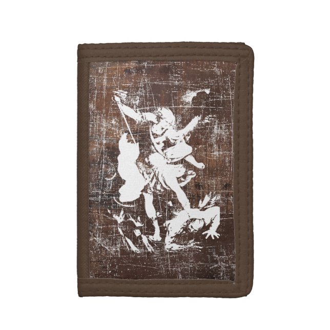 Saint Michael Archangel Trifold Wallet (Front Vertical)