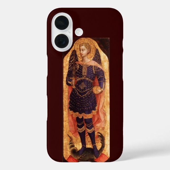 SAINT MICHAEL ARCHANGEL WITH DRAGON Case-Mate iPhone CASE (Back)