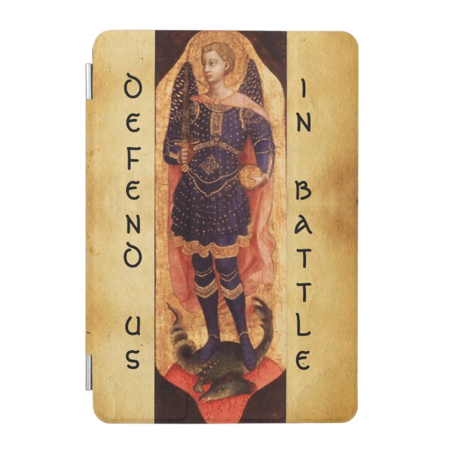 SAINT MICHAEL ARCHANGEL WITH DRAGON  iPad MINI COVER (Front)