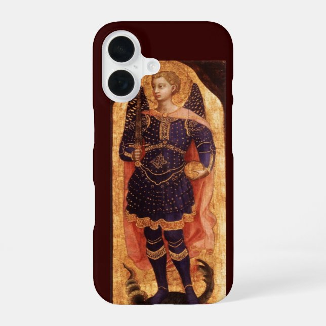 SAINT MICHAEL ARCHANGEL WITH DRAGON IPHONE CASE (Back)