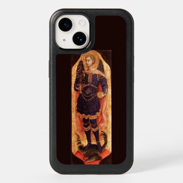 SAINT MICHAEL ARCHANGEL WITH DRAGON  OTTERBOX iPhone CASE (Back)