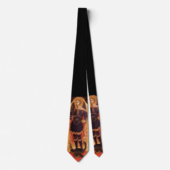 SAINT MICHAEL ARCHANGEL WITH DRAGON TIE (Front)