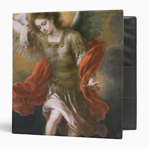 Saint Michael banishes the devil to the abyss 3 Ring Binder