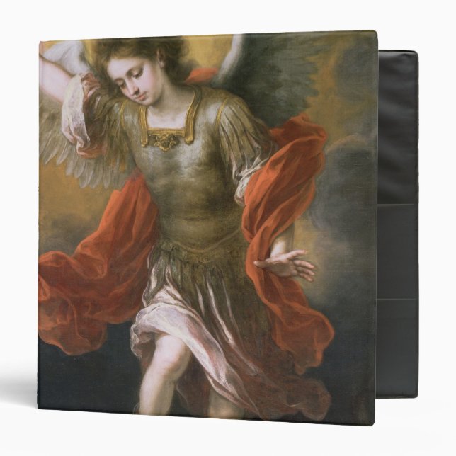 Saint Michael banishes the devil to the abyss 3 Ring Binder (Front/Inside)