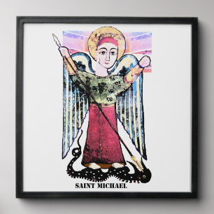 Saint Michael Battling the Dragon Peel And Stick Photo Tile