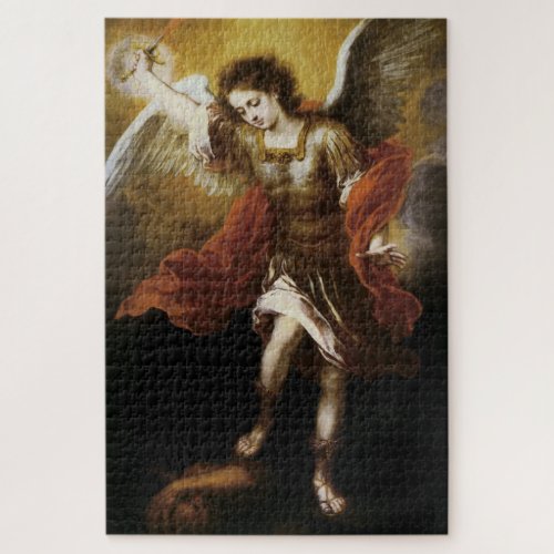 Saint Michael by Murillo Jigsaw Puzzle