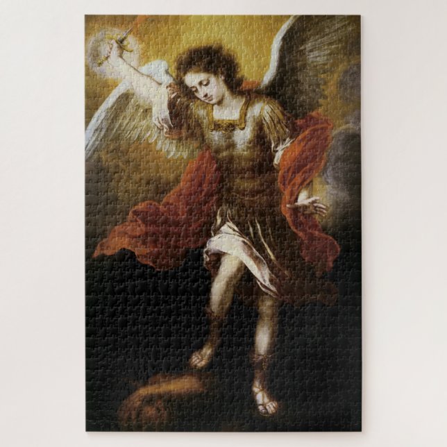 Saint Michael by Murillo Jigsaw Puzzle (Vertical)
