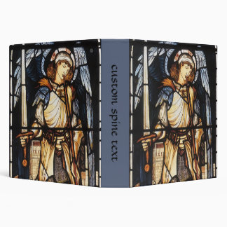 Saint Michael by Sir Edward Coley Burne-Jones 3 Ring Binder