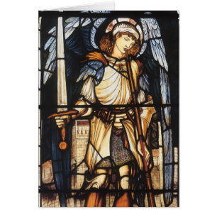 Saint Michael by Sir Edward Coley Burne-Jones Cards