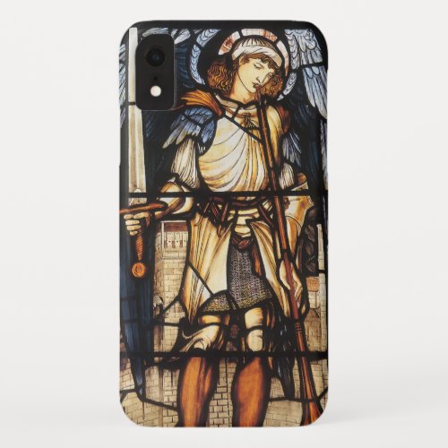 Saint Michael by Sir Edward Coley Burne_Jones iPhone XR Case