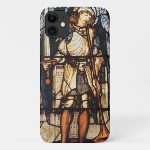 Saint Michael by Sir Edward Coley Burne_Jones iPhone 11 Case