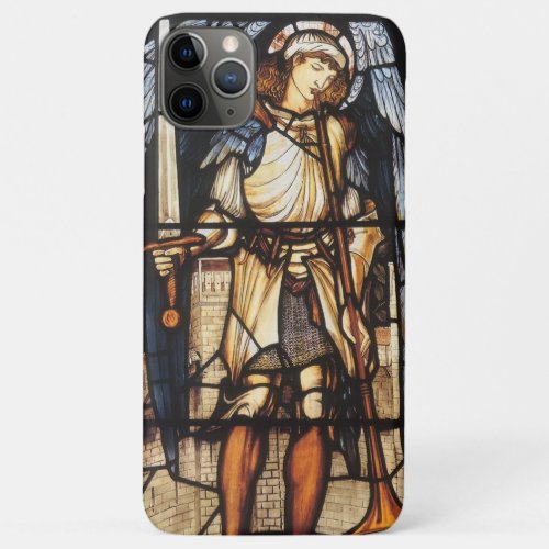 Saint Michael by Sir Edward Coley Burne_Jones iPhone 11 Pro Max Case