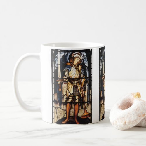 Saint Michael by Sir Edward Coley Burne_Jones Coffee Mug