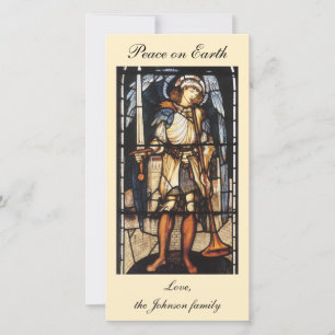 Saint Michael by Sir Edward Coley Burne-Jones Holiday Card