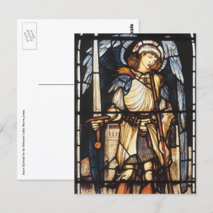 Saint Michael by Sir Edward Coley Burne-Jones Postcard