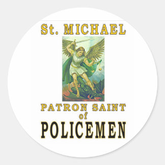 SAINT MICHAEL CLASSIC ROUND STICKER