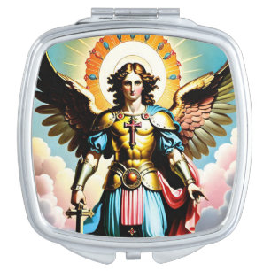 Saint Michael Compact Mirror, Catholic Mirror