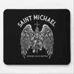 Saint Michael Defend Us In Battle  Mouse Pad<br><div class="desc">Saint Michael Defend Us In Battle</div>