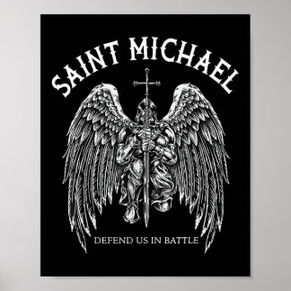 Saint Michael Defend Us In Battle Poster