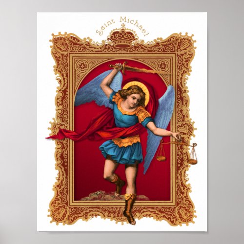 Saint Michael Defend Us Poster