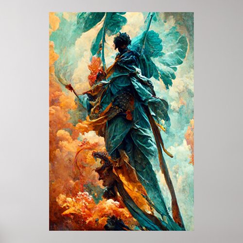Saint Michael fighting the Dragon Poster