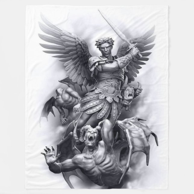 SAINT MICHAEL FLEECE BLANKET (Front)