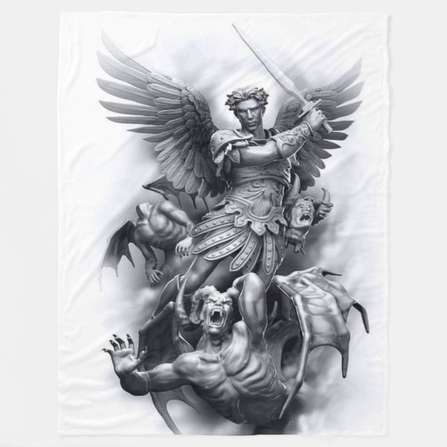 SAINT MICHAEL FLEECE BLANKET (Front)