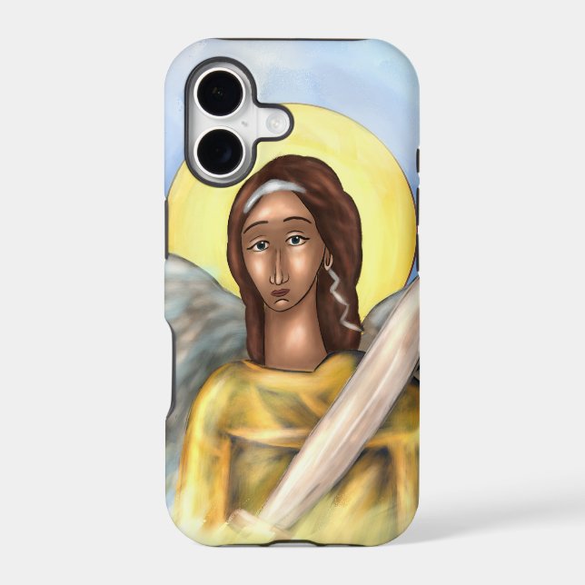 Saint Michael iPhone case (multiple sizes) (Back)