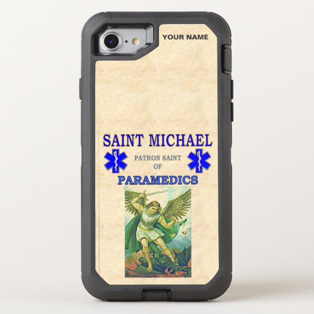 SAINT MICHAEL  (Patron Saint of Paramedics) Otterbox iPhone Case (Back)