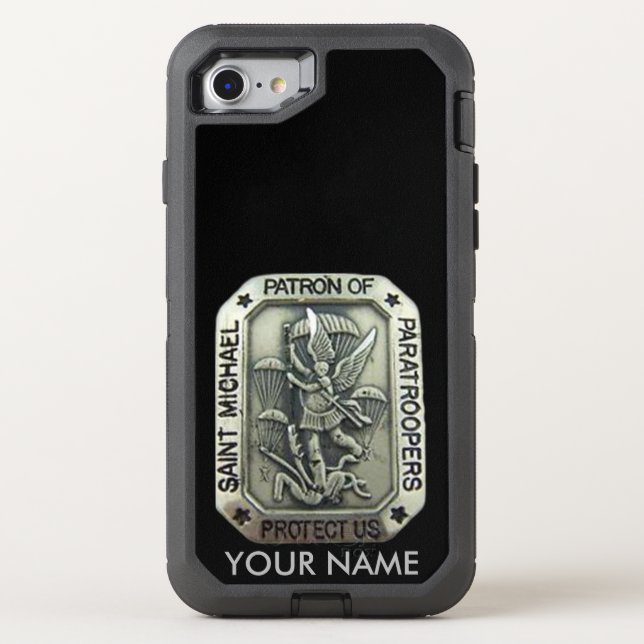SAINT MICHAEL, Patron Saint of Paratroopers Otterbox iPhone Case (Back)