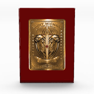 Saint Michael Patron Saint of Paratroopers  Photo Block