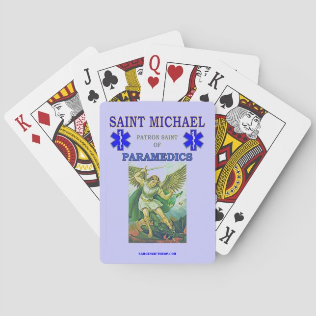 SAINT MICHAEL POKER CARDS (Back)