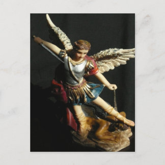 Saint Michael & Prayer Angel Postcard