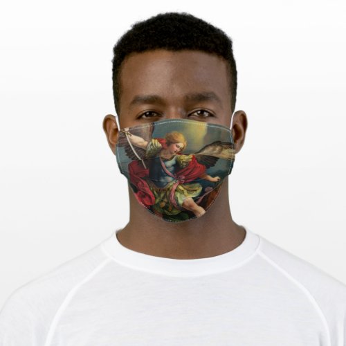 Saint Michael Protect Us Adult Cloth Face Mask