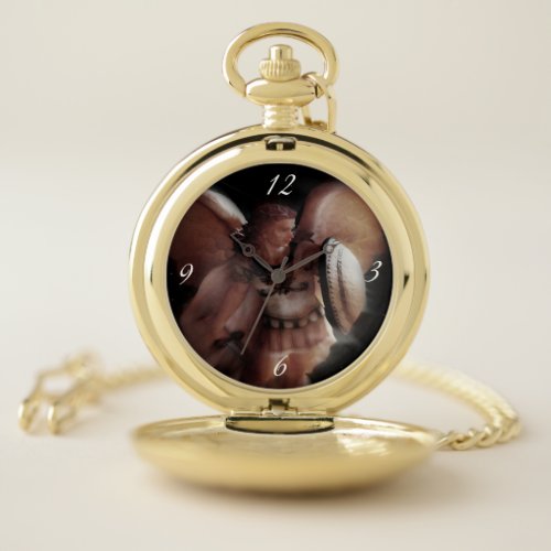 Saint Michael protect us Pocket Watch