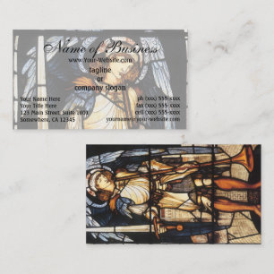 Saint Michael (stained glass) by Burne Jones Business Card
